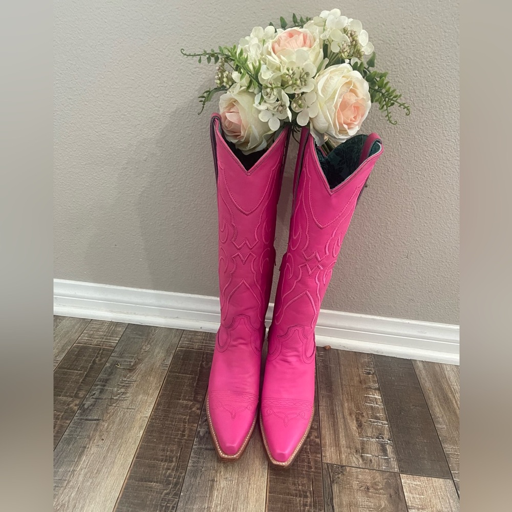 Corral Pink Cowgirl Boots